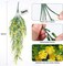 Outdoor Fake Hanging Plants,Hanging Plant Vine,Faux Eucalyptus Leafs Greenery Vine Plant Faux Plants Fake Plants Greenery for Jungle Theme Party Wedding Decoration(Yellow)